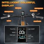 SURNAT Electric Bike for Adults - Dual Motor AWD 2000W 32MPH Ebike with 48v/22.5Ah Removable Battery, 26x4.0 Fat Tire Mountain Electric Bicycle, Hydraulic Disc Brake E-Bike for Men Women (Orange)