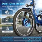 RegalRider Electric Tricycle for Adults, Shimano 7-Speed Electric Trike with 48V 624WH Removable Battery, 70Miles Long Lasting Range in PAS 1, 3 Wheel Electric Bike UL 2272 Certified, 24"