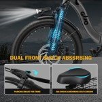 Qlife Triker Electric Bike, Peak 750W Brushless Motor Folding Trike Ebike, 468Wh Removable Battery, Step-Thru 3 Wheel Electric Bicycle, Up to 50 Miles, 20 Tire Tricycle for Adults Grey