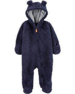 Carter's Baby Sherpa Bunting in Navy - 3 Months
