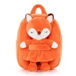 Toddler Fox Plush Backpack for Girls Ages 2+