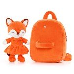 Toddler Fox Plush Backpack for Girls Ages 2+