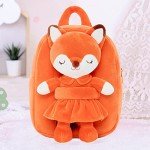 Toddler Fox Plush Backpack for Girls Ages 2+