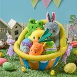 JOYIN 7-Piece Easter Plush Toy Basket Set