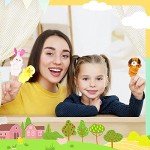 10 Soft Plush Animal Finger Puppets for Kids