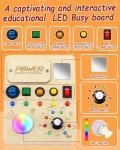 Busy Board Montessori Toy for Toddlers, Wooden Sensory