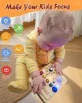 Busy Board Montessori Toy for Toddlers, Wooden Sensory