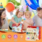 Busy Board Montessori Toy for Toddlers, Wooden Sensory