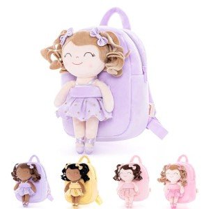 Gloveleya Ballerina Plush Toddler Backpack - 9 inches