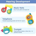 10-Piece Baby Rattle Toy Set for Infants