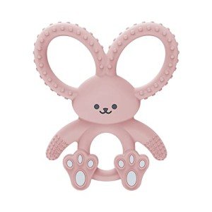 Dr. Brown's Pink Bunny Silicone Baby Teether
