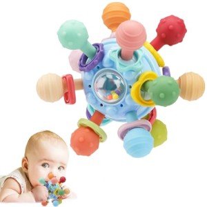 Montessori Sensory Teething Toys for Babies 0-18 Months