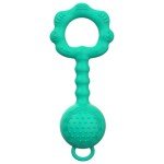 2-in-1 Baby Teething Toy and Rattle - Spearmint