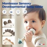 Dinosaur Rattle Shaker Toys for Babies, 2 Pack