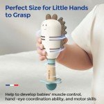 Dinosaur Rattle Shaker Toys for Babies, 2 Pack