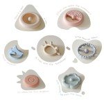 Moonkie Soft Stacking Teething Rings for Babies