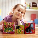 Melissa & Doug 10-Piece Alphabet Stacking Blocks