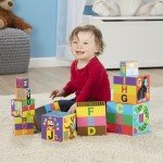 Melissa & Doug 10-Piece Alphabet Stacking Blocks