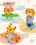 Montessori Wooden Animal Blocks for Toddlers 1-4