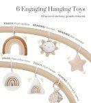 Washable Baby Play Gym with Toys and Milestone Cards