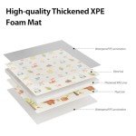 Foldable Waterproof Baby Play Mat - 50x50 Inch