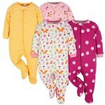 Baby Girl 4-Pack Sleep 'N Play Footies