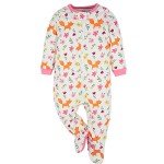 Baby Girl 4-Pack Sleep 'N Play Footies