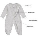 Aablexema Baby Footie Pajamas with Mitten Cuffs