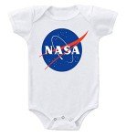 NASA Meatball Logo Baby Bodysuit (0-3 Months)