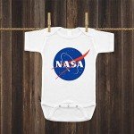 NASA Meatball Logo Baby Bodysuit (0-3 Months)
