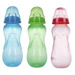 Nuby Non-Drip 10oz Bottles, 3-Pack