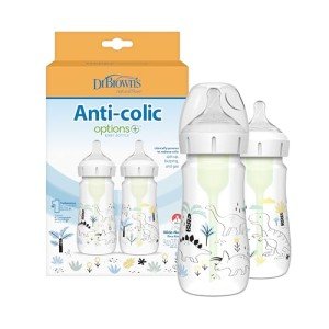 Dr. Brown’s Anti-Colic Dino Baby Bottles - 2-Pack