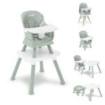 Jeep Milestone 6-in-1 High Chair - Sage Green