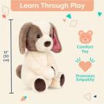 Soft and cuddly plush puppy toy