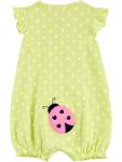 Carter's Baby Girls' Rompers, Pack of 3
