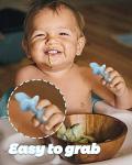 6pcs Silicone Baby Spoon & Fork Set - Weaning Utensils