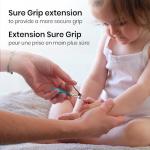 Fold-Up Nail Clipper, Arctic Blue, 2-Pack