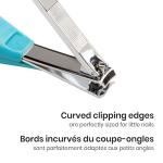 Fold-Up Nail Clipper, Arctic Blue, 2-Pack