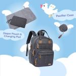 Unisex Waterproof Baby Diaper Backpack with Accessories