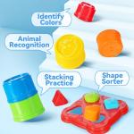 Infant Stacking Blocks with Shape Sorter