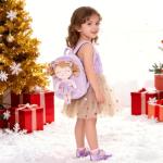 Gloveleya Ballerina Plush Toddler Backpack - 9 inches