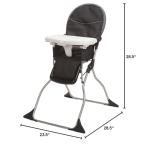 Cosco Simple Fold Deluxe High Chair, Black Arrows