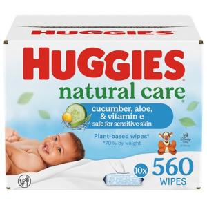 Huggies Natural Care Diaper Wipes, Fresh Scent (560 Count)
