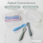 Soft Silicone Baby Spoons for Self-Feeding