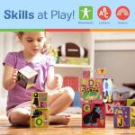 Melissa & Doug 10-Piece Alphabet Stacking Blocks