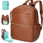 Leder Wickeltasche Rucksack für Mama und Papa