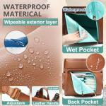 Leder Wickeltasche Rucksack für Mama und Papa