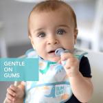 Silicone Baby Fork and Spoon Set - Gray