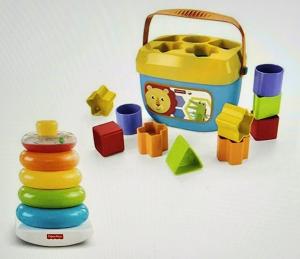 Infant Gift Set with Block and Rings