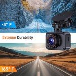 E-YEEGER 2.5K Dual Dash Cam with Night Vision